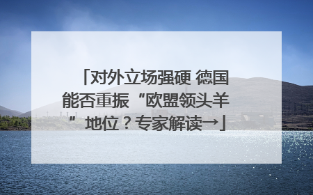对外立场强硬 德国能否重振“欧盟领头羊”地位？专家解读→