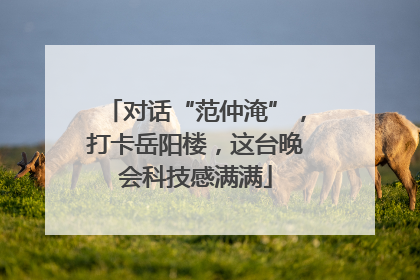 对话“范仲淹”，打卡岳阳楼，这台晚会科技感满满