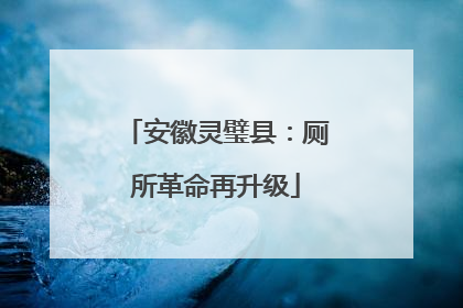 安徽灵璧县：厕所革命再升级