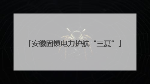 安徽固镇电力护航“三夏”