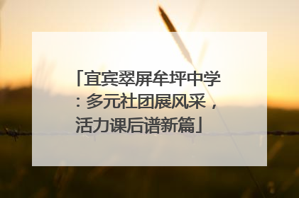 宜宾翠屏牟坪中学：多元社团展风采，活力课后谱新篇
