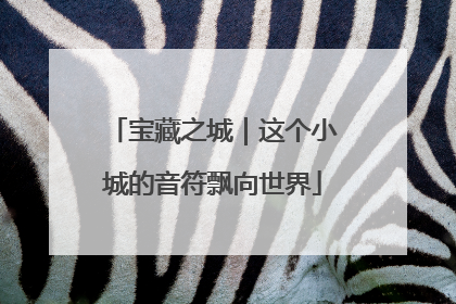 宝藏之城｜这个小城的音符飘向世界