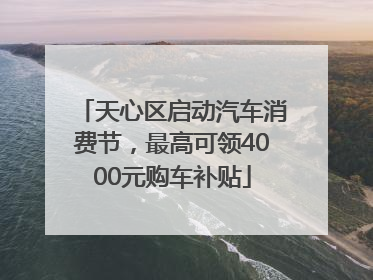 天心区启动汽车消费节，最高可领4000元购车补贴