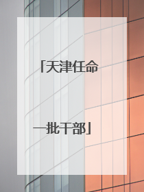 天津任命一批干部
