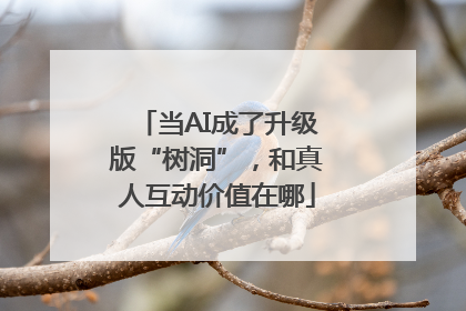 当AI成了升级版“树洞”，和真人互动价值在哪