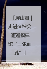 屏山君｜走进文博会 邂逅福建馆“三张面孔”