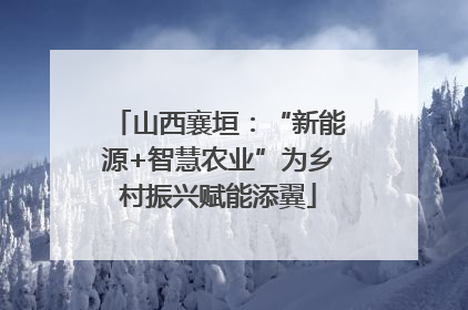 山西襄垣：“新能源+智慧农业”为乡村振兴赋能添翼