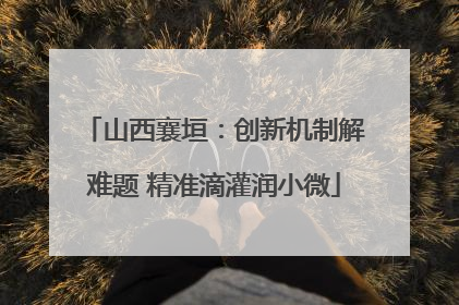 山西襄垣：创新机制解难题 精准滴灌润小微