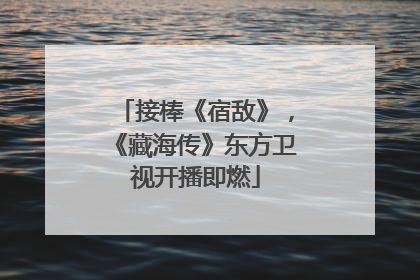 接棒《宿敌》，《藏海传》东方卫视开播即燃