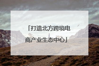 打造北方跨境电商产业生态中心