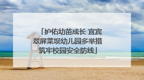 护佑幼苗成长 宜宾翠屏菜坝幼儿园多举措筑牢校园安全防线