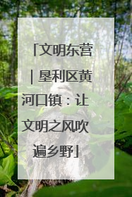 文明东营｜垦利区黄河口镇：让文明之风吹遍乡野