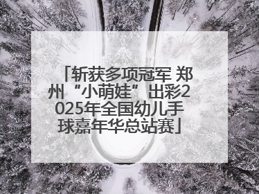 斩获多项冠军 郑州“小萌娃”出彩2025年全国幼儿手球嘉年华总站赛