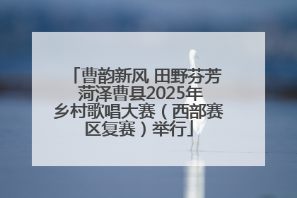 曹韵新风 田野芬芳 菏泽曹县2025年乡村歌唱大赛（西部赛区复赛）举行