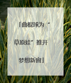曲棍球为“草原娃”推开梦想新窗