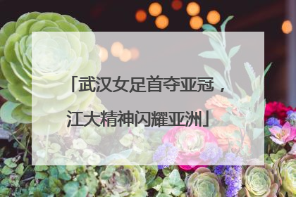 武汉女足首夺亚冠，江大精神闪耀亚洲
