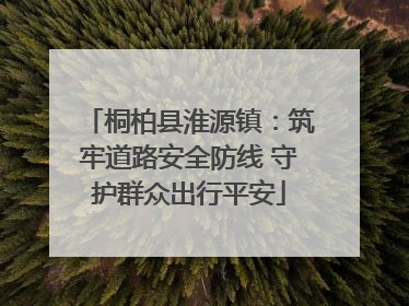 桐柏县淮源镇：筑牢道路安全防线 守护群众出行平安