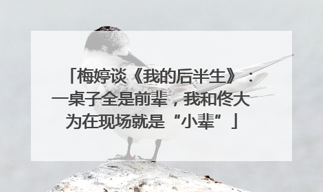 梅婷谈《我的后半生》：一桌子全是前辈，我和佟大为在现场就是“小辈”