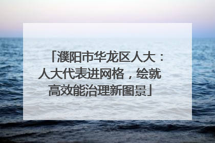 濮阳市华龙区人大：人大代表进网格，绘就高效能治理新图景