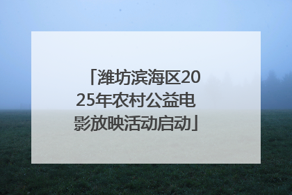 潍坊滨海区2025年农村公益电影放映活动启动