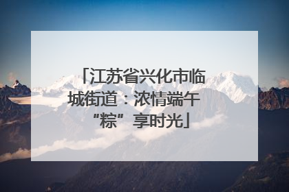 江苏省兴化市临城街道：浓情端午 “粽”享时光