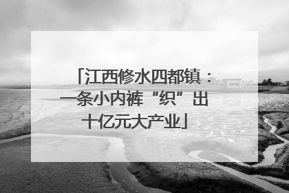 江西修水四都镇：一条小内裤“织”出十亿元大产业