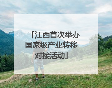 江西首次举办国家级产业转移对接活动