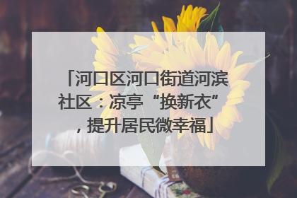 河口区河口街道河滨社区：凉亭“换新衣”，提升居民微幸福
