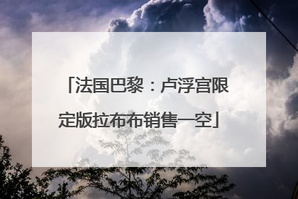 法国巴黎：卢浮宫限定版拉布布销售一空