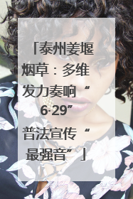 泰州姜堰烟草：多维发力奏响“6·29”普法宣传“最强音”