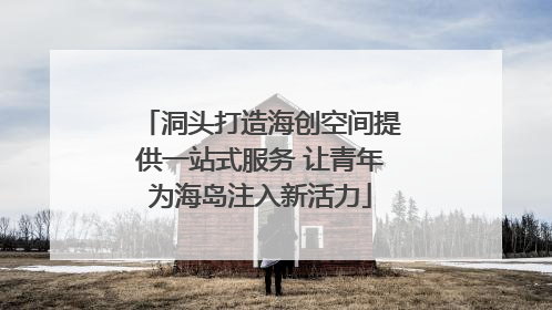 洞头打造海创空间提供一站式服务 让青年为海岛注入新活力