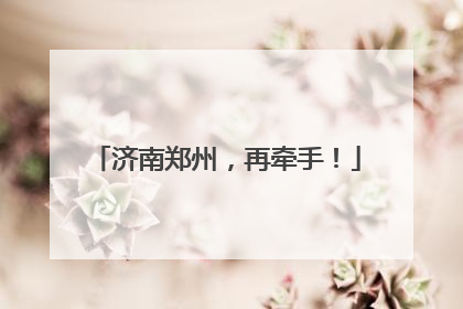 济南郑州，再牵手！