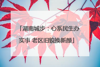 湖南城步：心系民生办实事 老区旧貌换新颜