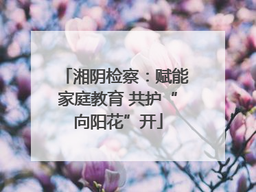 湘阴检察：赋能家庭教育 共护“向阳花”开