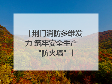 荆门消防多维发力 筑牢安全生产“防火墙”