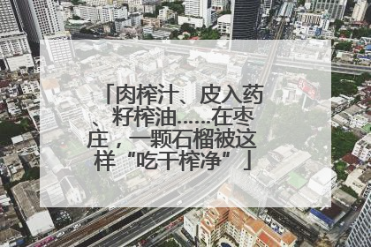 肉榨汁、皮入药、籽榨油……在枣庄，一颗石榴被这样“吃干榨净”
