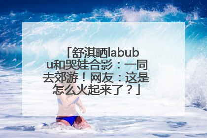 舒淇晒labubu和哭娃合影：一同去郊游！网友：这是怎么火起来了？