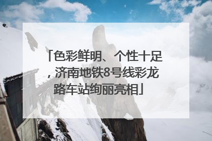 色彩鲜明、个性十足，济南地铁8号线彩龙路车站绚丽亮相