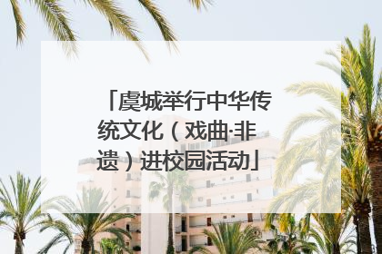 虞城举行中华传统文化（戏曲·非遗）进校园活动