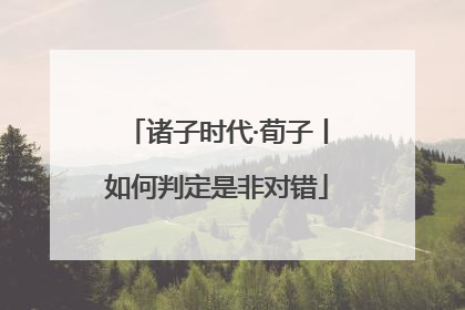 诸子时代·荀子丨如何判定是非对错