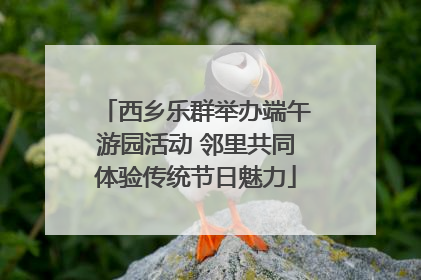 西乡乐群举办端午游园活动 邻里共同体验传统节日魅力