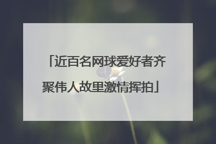 近百名网球爱好者齐聚伟人故里激情挥拍