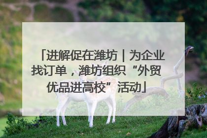 进解促在潍坊｜为企业找订单，潍坊组织“外贸优品进高校”活动