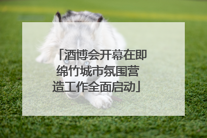 酒博会开幕在即 绵竹城市氛围营造工作全面启动