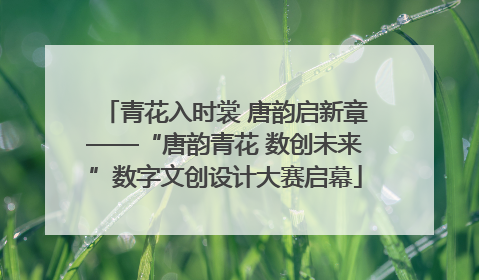 青花入时裳 唐韵启新章——“唐韵青花 数创未来”数字文创设计大赛启幕