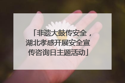 非遗大鼓传安全，湖北孝感开展安全宣传咨询日主题活动