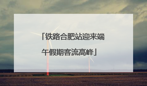铁路合肥站迎来端午假期客流高峰