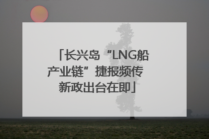 长兴岛“LNG船产业链”捷报频传 新政出台在即