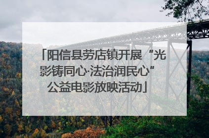 阳信县劳店镇开展“光影铸同心·法治润民心”公益电影放映活动