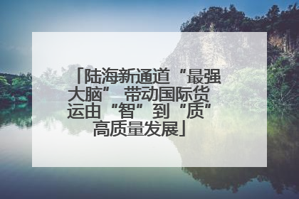 陆海新通道“最强大脑” 带动国际货运由“智”到“质”高质量发展